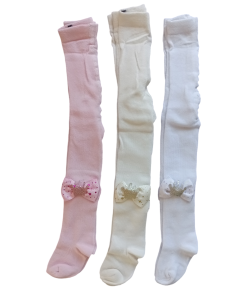 Kız Çocuk Asorti Fiyonk Aksesuarlı Külotlu Çorap